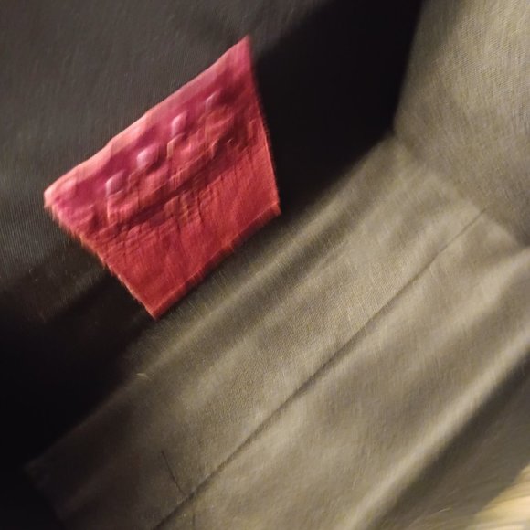 Red Italian Tote Bag by Firenze Artegiani | Size OS - Picture 4 of 5